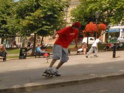 Skater, college green